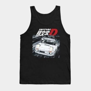 fc3s iNTIAL D Ryosuke Takahashi FC vs 86 Drift Car Battle RED SUNS Tank Top